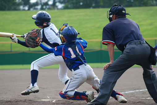少年野球の風景の画像